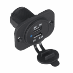 Автомобільний зарядний пристрій USB 12/24V Ltc URZ0861LX 1A+2.1A в зборі LXG526