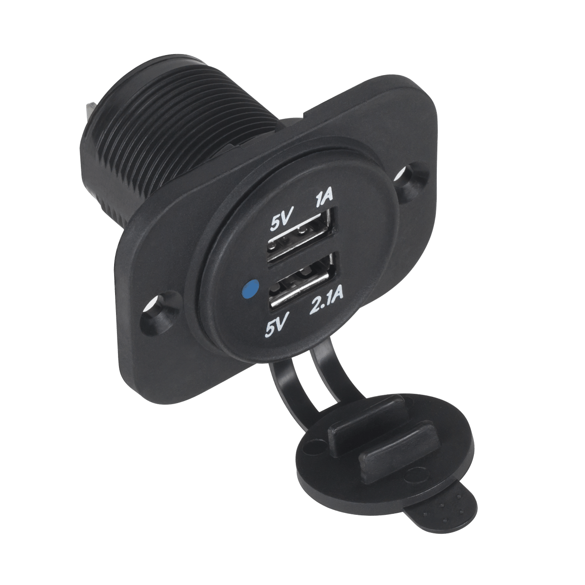 Автомобільний зарядний пристрій USB 12/24V 1A+2.1A в зборі LXG526 Автомобільний зарядний пристрій USB 12/24V Ltc URZ0861LX 1A+2.1A в зборі LXG526