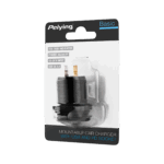 Автомобільний зарядний пристрій USB+USB Type-C Peiying PY-CHR0006 із функцією швидкої зарядки Quick Charge, Power Delivery та вольтметром 48 Вт - Зображення 3