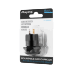 Автомобільний зарядний пристрій USB+USB Type-C Peiying PY-CHR0007 із функцією швидкої зарядки Quick Charge, Power Delivery та вольтметром 63 Вт - Зображення 3