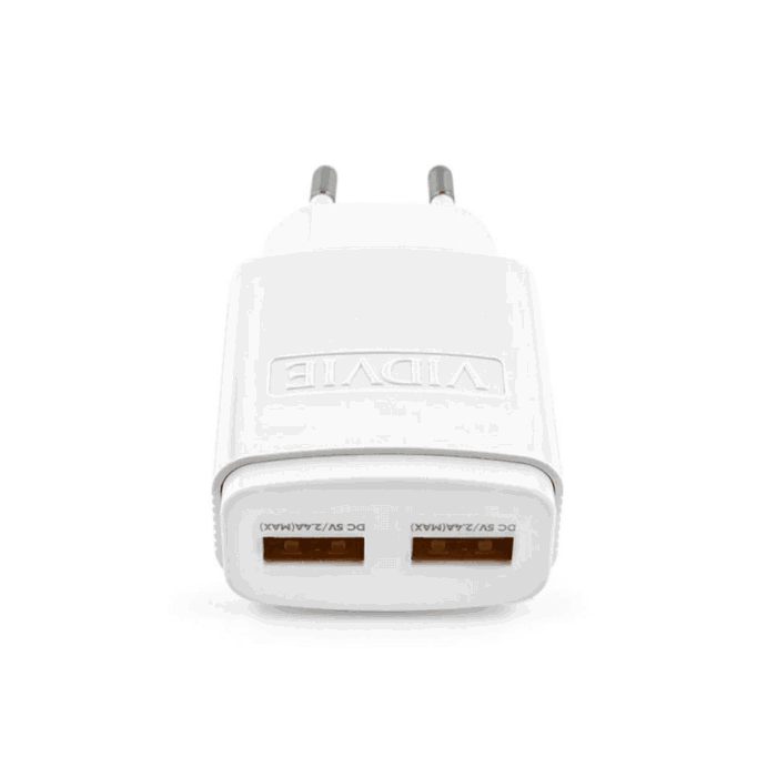 Два зарядні пристрої USB + кабель Type-C GSM1039.2 2400 мА - Зображення 2