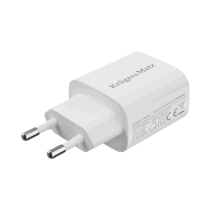 Krüger&matz KM0855 функцією Power Delivery та швидкої зарядки Quick Charge