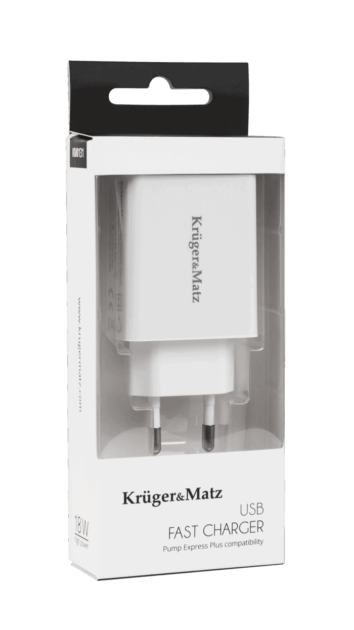Зарядний пристрій Krüger&matz KM0131 USB з функцією Pump Express 2.0 - Зображення 2
