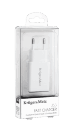 Зарядний пристрій Krüger&matz KM0132 USB із функцією швидкої зарядки Quick Charge 3.0 - Зображення 3