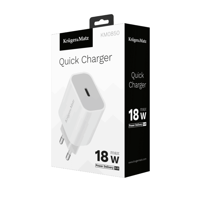 Зарядний пристрій Krüger&matz KM0850 з функцією Power Delivery - Зображення 6