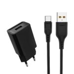 Зарядний пристрій USB + кабель USB Type-C GSM1064 2400 мА 12 Вт