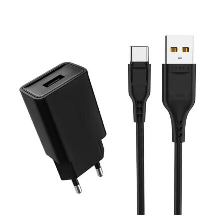 Зарядний пристрій USB + кабель USB Type-C GSM1064 2400 мА 12 Вт