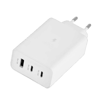 Білий зарядний GSM1056WH пристрій потужністю 65 Вт з функцією Power Delivery та швидкої зарядки Quick Charge