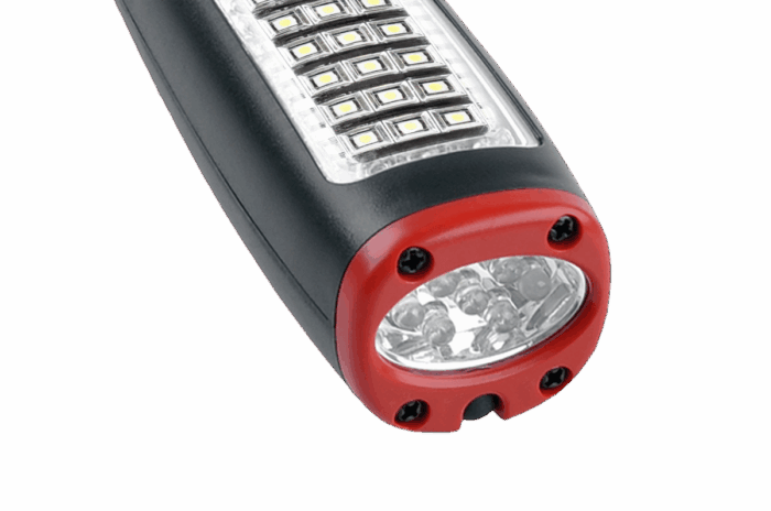 Ліхтар для майстерні 24SMD Vipow URZ0019 + 7LED з мережевим живленням та автомобільним зарядним пристроєм - Зображення 3