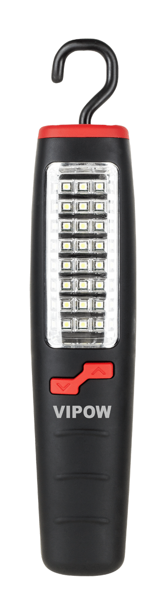 Ліхтар для майстерні 24SMD Vipow URZ0019 + 7LED з мережевим живленням та автомобільним зарядним пристроєм