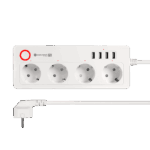 Подовжувач Kruger&Matz KM2250 на 4 німецькі розетки та 4xUSB 2100 мА Connect P6 Tuya - Зображення 3