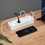 Подовжувач Kruger&Matz KM2250 на 4 німецькі розетки та 4xUSB 2100 мА Connect P6 Tuya - Зображення 8