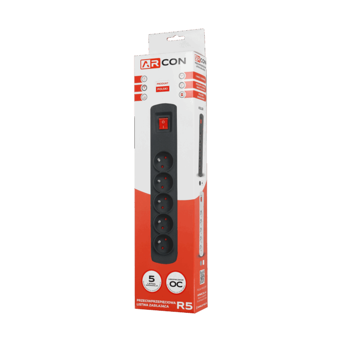 Подовжувач R5 Armac URZ3051-1.5 5g 1.5 м чорний ARcon - Зображення 4