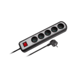 Подовжувач Rebel URZ3062-3W-2 на 5 розеток з вимикачем