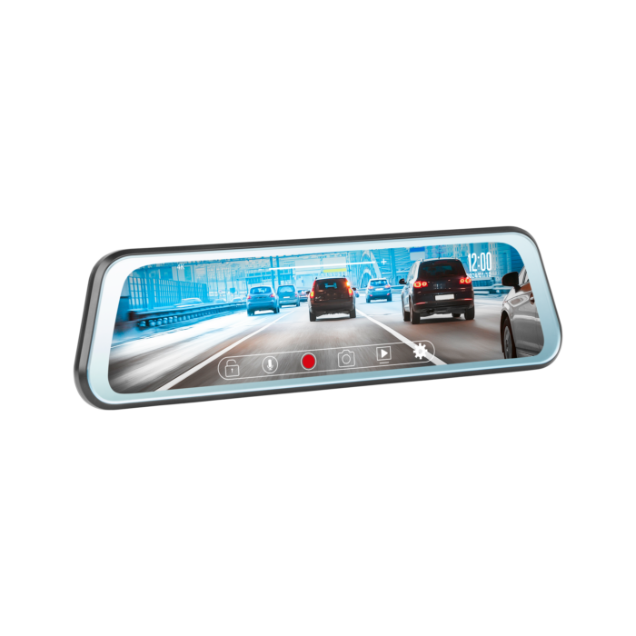 Автомобільне дзеркало Peiying PY-DVR032 Basic з відеореєстратором та камерою заднього виду L200 4K - Зображення 4