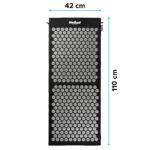 Килимок для здоров'я Rebel RBA-6010-BK Active Acupressure Spike з подушкою, 110x42 см, XL, сірі шипи - Зображення 8