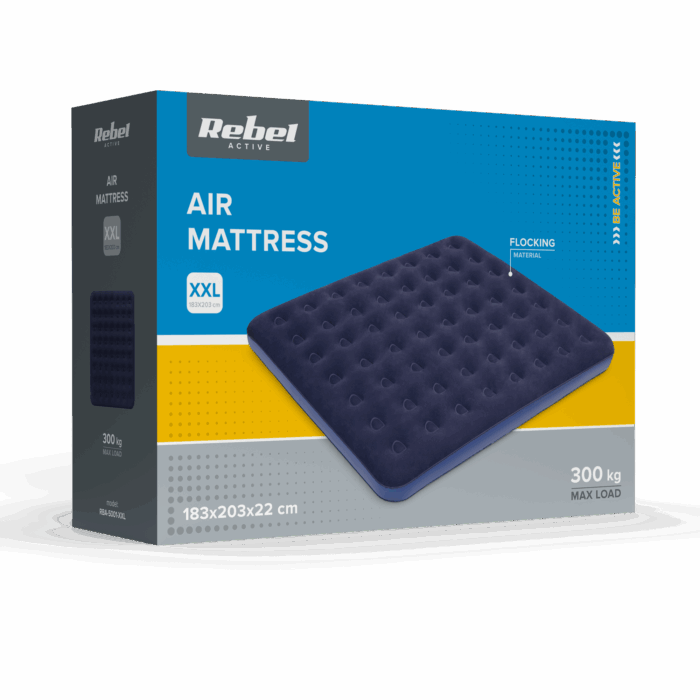 Двомісний надувний матрац Rebel RBA-5001-XXL ACTIVE 203x183x22 - Зображення 6