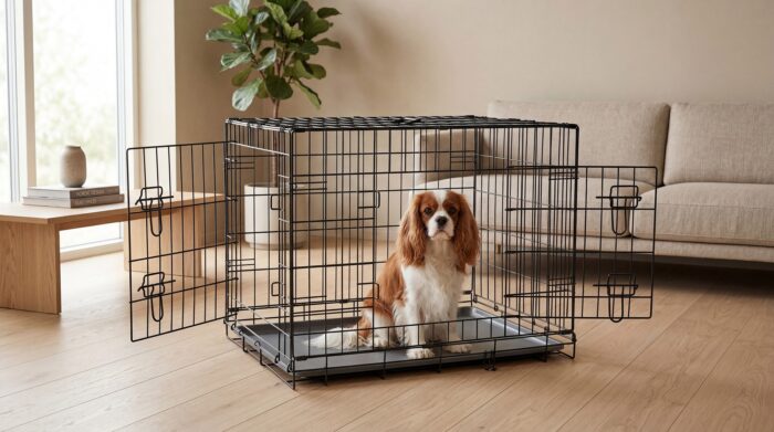Металева клітка для собак, манеж, розмір XL 91x60x67 см, Rebel RA-1203 ANIMALS - Зображення 8