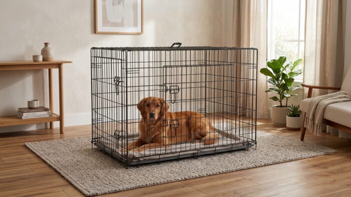 Металева клітка для собак, манеж, розмір XXL 107x71x78 см, Rebel RA-1204 ANIMALS - Зображення 7