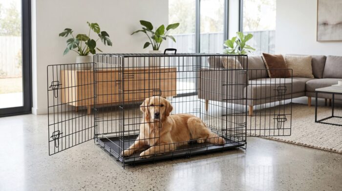 Металева клітка для собак, манеж, розмір XXXL 122x76x83 см, Rebel RA-1205 ANIMALS - Зображення 8
