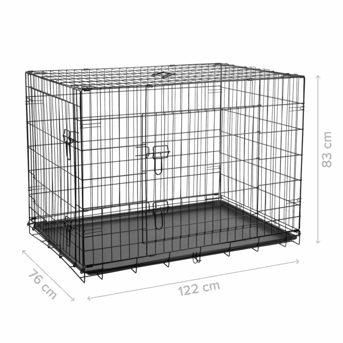 Металева клітка для собак, манеж, розмір XXXL 122x76x83 см, Rebel RA-1205 ANIMALS - Зображення 6