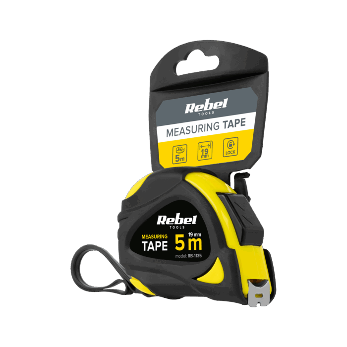 Сталева рулетка Rebel RB-1135 5 м 19 мм - Зображення 3