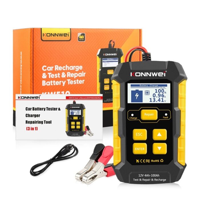 Вимірювач акумулятора Konnwei KW510 - Зображення 11