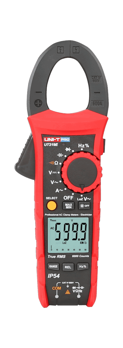 Вимірювальні кліщі Uni-t MIE0300 PRO UT219E