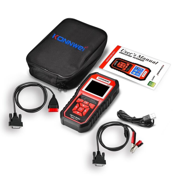 Діагностичний вимірювач, сканер OBD2, тестер акумуляторів Konnwei KW870 - Зображення 7