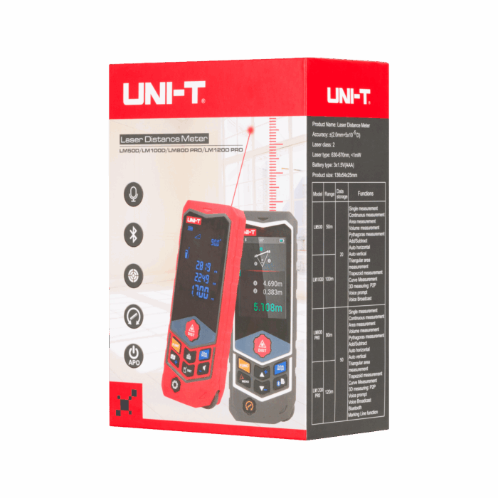 Вимірювач відстані Uni-t MIE0386 LM50D - Зображення 5
