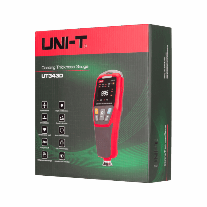 Товщиномір фарби Uni-t MIE0375 UT343D - Зображення 7