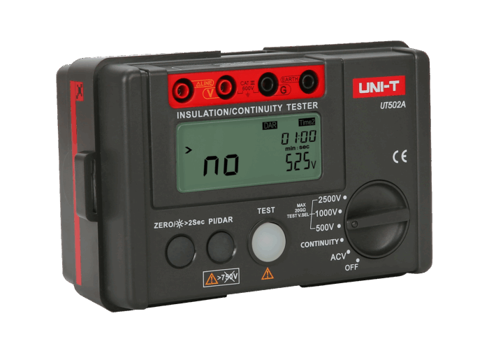 Вимірювач опору ізоляції Uni-t MIE0294 UT502A - Зображення 3