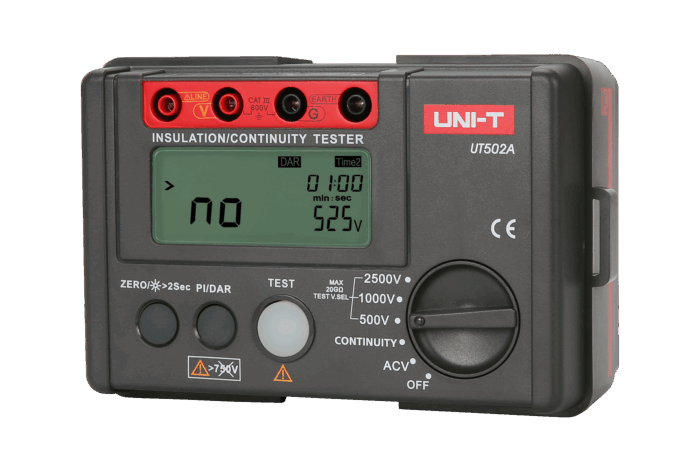 Вимірювач опору ізоляції Uni-t MIE0294 UT502A - Зображення 2