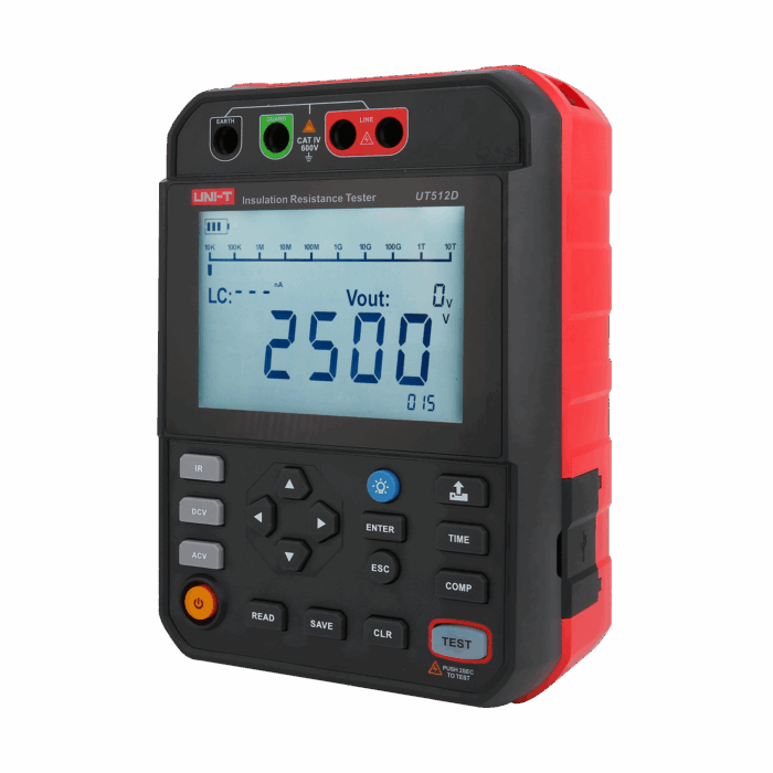 Вимірювач опору ізоляції UT512D Uni-t MIE0536 - Зображення 4
