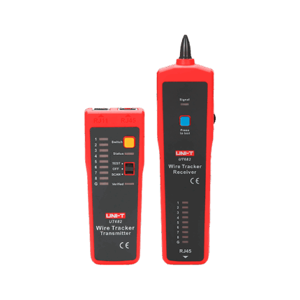 Вимірювач - пошук пар проводів з тестером кабелів RJ-45 Uni-t MIE0292 UT682