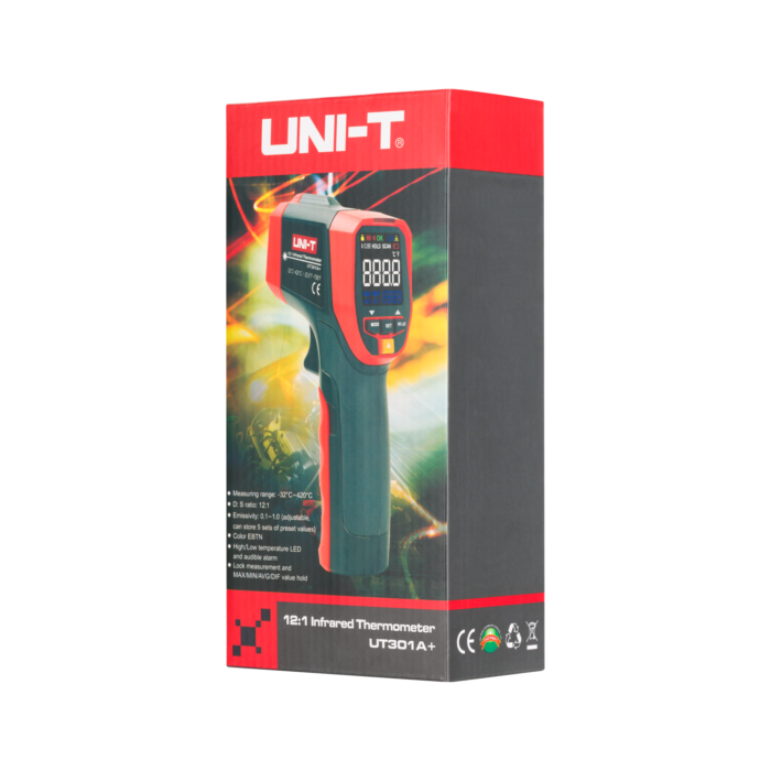 Вимірювач температури Uni-t MIE0407 UT301A+ - Зображення 6