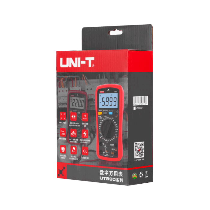 Мультиметр Uni-t MIE0398 UT890C з низьким рівнем напруги - Зображення 7