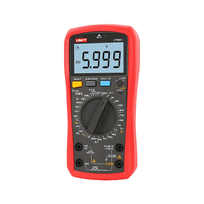 Мультиметр Uni-t MIE0398 UT890C з низьким рівнем напруги - Зображення 2