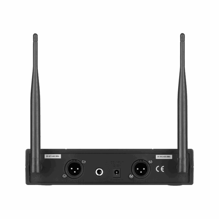 Двоканальний бездротовий мікрофон UHF Azusa MIK0148 JU-822 - Зображення 2