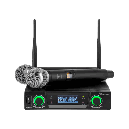 Двоканальний бездротовий мікрофон UHF Azusa MIK0148 JU-822