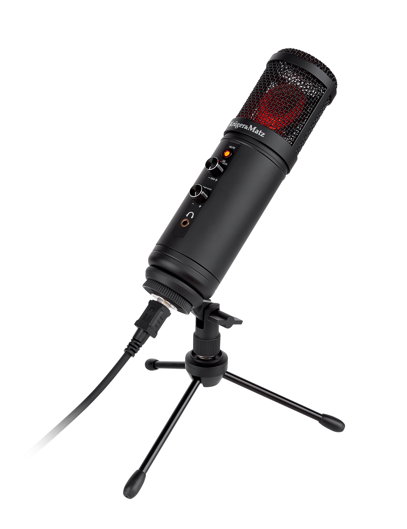 Ігровий/віделогерський мікрофон Kruger&Matz Warrior GV-100 USB Ігровий/віделогерський мікрофон Kruger&Matz Warrior GV-100 KM0765 USB