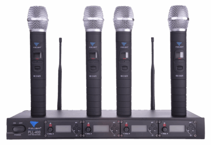 PLL-400 Azusa MIK0116-4 UHF 4-канальний мікрофон (4 ручні мікрофони)