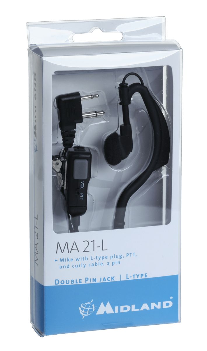 Мікрофон-гарнітура Midland MA21-L PTT/VOX Мікрофон-гарнітура Midland URZ0591 MA21-L PTT/VOX