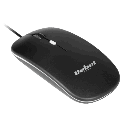 Чорна миша Rebel KOM1023-B WDM210