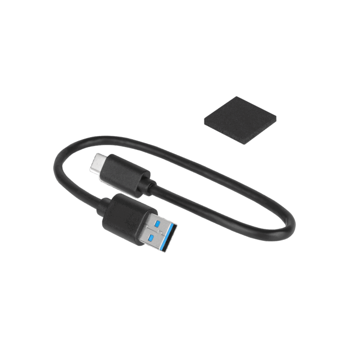 Прозорий корпус для жорсткого диска 2,5" SATA USB C 3.1 Rebel KOM1201 - Зображення 3