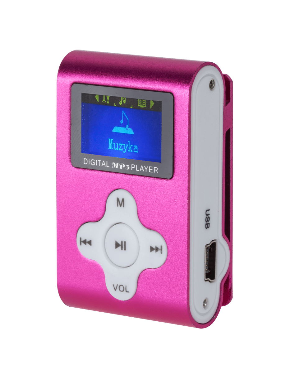 MP3-плеєр з дисплеєм Quer (рожевий) MP3-плеєр з дисплеєм Quer KOM0744 (рожевий)