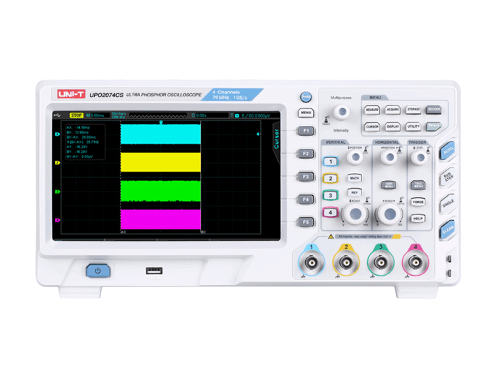 Осцилограф Uni-t MIE0268 UPO2074CS з ультрафосфорним дисплеєм - Зображення 2