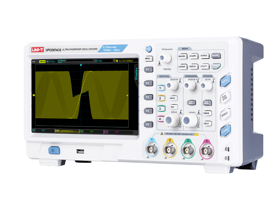 Осцилограф Uni-T UPO2074CS з ультрафосфорним дисплеєм Осцилограф Uni-t MIE0268 UPO2074CS з ультрафосфорним дисплеєм