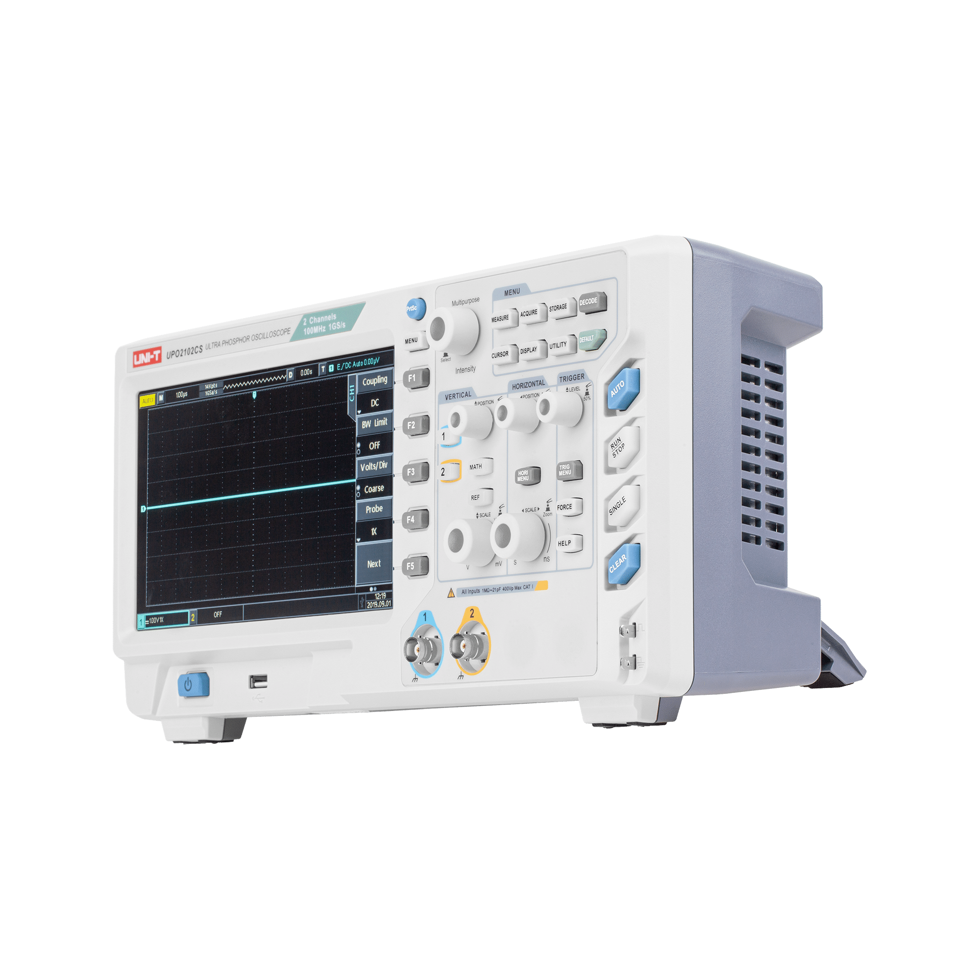 Осцилограф Uni-T UPO2102CS з ультрафосфорним дисплеєм Осцилограф Uni-t MIE0267 UPO2102CS з ультрафосфорним дисплеєм