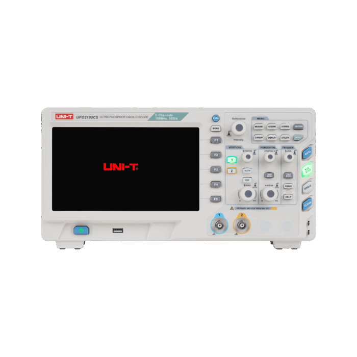 Осцилограф Uni-t MIE0267 UPO2102CS з ультрафосфорним дисплеєм - Зображення 2